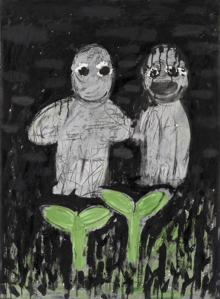 [2008] Sprout, Acrylic Ink on paper, 108x79cm